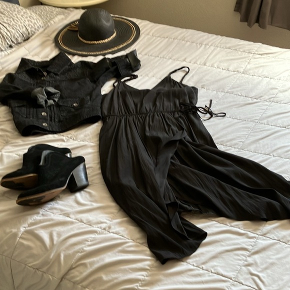 Denim Jacket- Black and Leopard - Picture 13 of 13